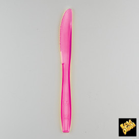 Coltello di Plastica PS Premium Fucsia 190mm (1000 Pezzi)