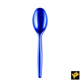Cucchiaio di Plastica Easy PS Blu Perla 185mm (500 Pezzi)