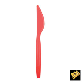 Coltello di Plastica Easy PS Rosso 185mm (20 Pezzi)
