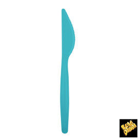 Coltello di Plastica Easy PS Turchese 185mm (500 Pezzi)