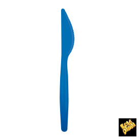 Coltello di Plastica Easy PS Blu Transp. 185mm (20 Pezzi)