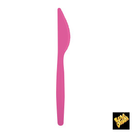Coltello di Plastica Easy PS Fucsia 185mm (20 Pezzi)