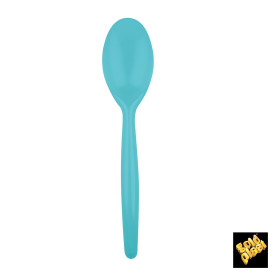 Cucchiaio di Plastica Easy PS Turchese 185mm (500 Pezzi)
