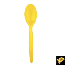 Cucchiaio di Plastica Easy PS Giallo Limone 185mm (500 Pezzi)