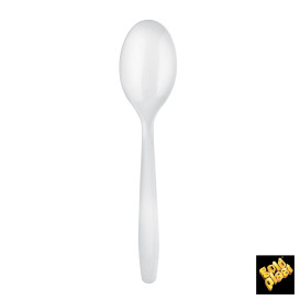 Cuchiaio di Plastica Easy PP Bianco 175mm (1500 Pezzi)