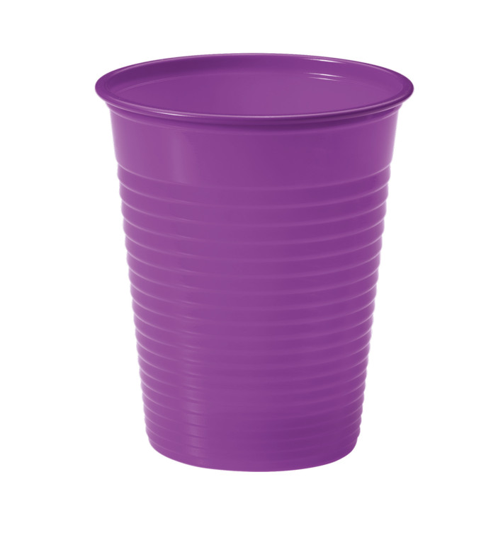 Bicchiere di Plastica PS Viola 200ml Ø7cm (50 Pezzi) Bicchiere di Plastica PS Viola 200ml Ø7cm (50 Pezzi)