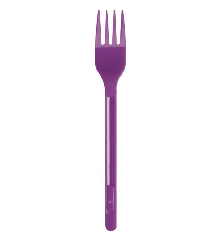 Forchetta di Plastica PS Viola 175mm (20 Pezzi) Forchetta di Plastica PS Viola 175mm (20 Pezzi)