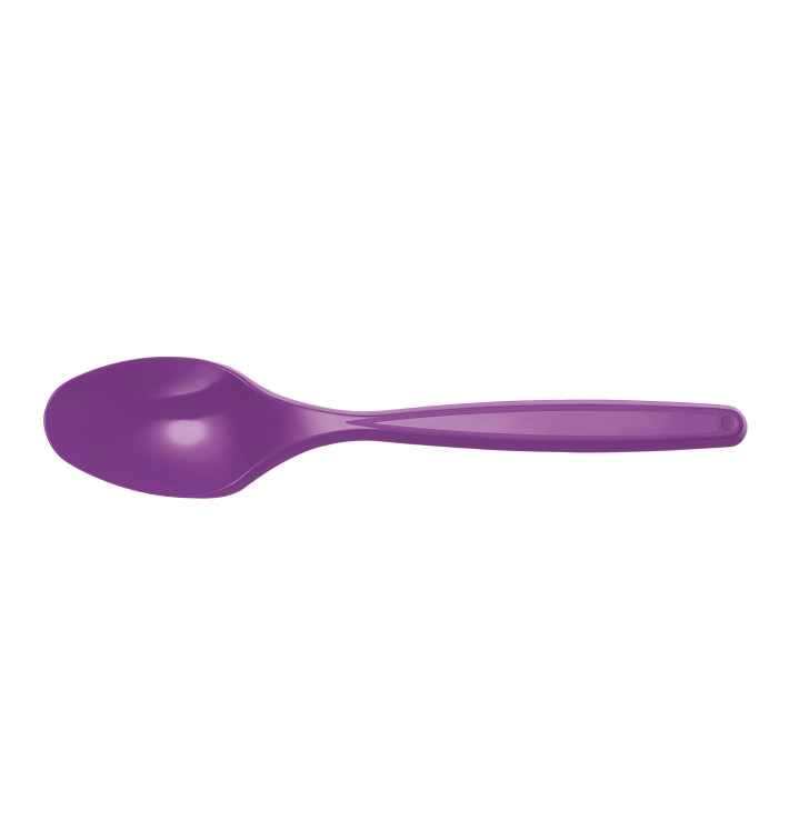Cucchiaio di Plastica Viola PS 120mm (40 Pezzi) Cucchiaio di Plastica Viola PS 120mm (40 Pezzi)