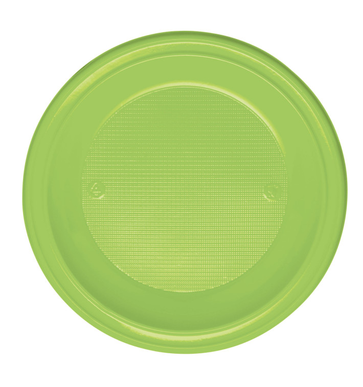Piatto di Plastica Fondo Verde Acido PS 220mm (30 Pezzi) Piatto di Plastica Fondo Verde Acido PS 220mm (30 Pezzi)
