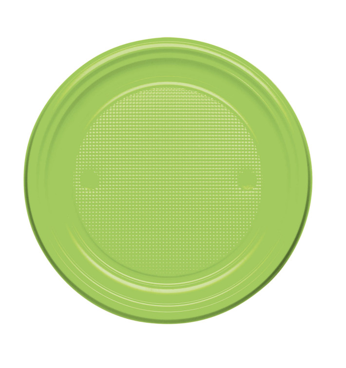 Piatto di Plastica Piano Verde Acido PS 170mm (1100 Pezzi) Piatto di Plastica Piano Verde Acido PS 170mm (1100 Pezzi)