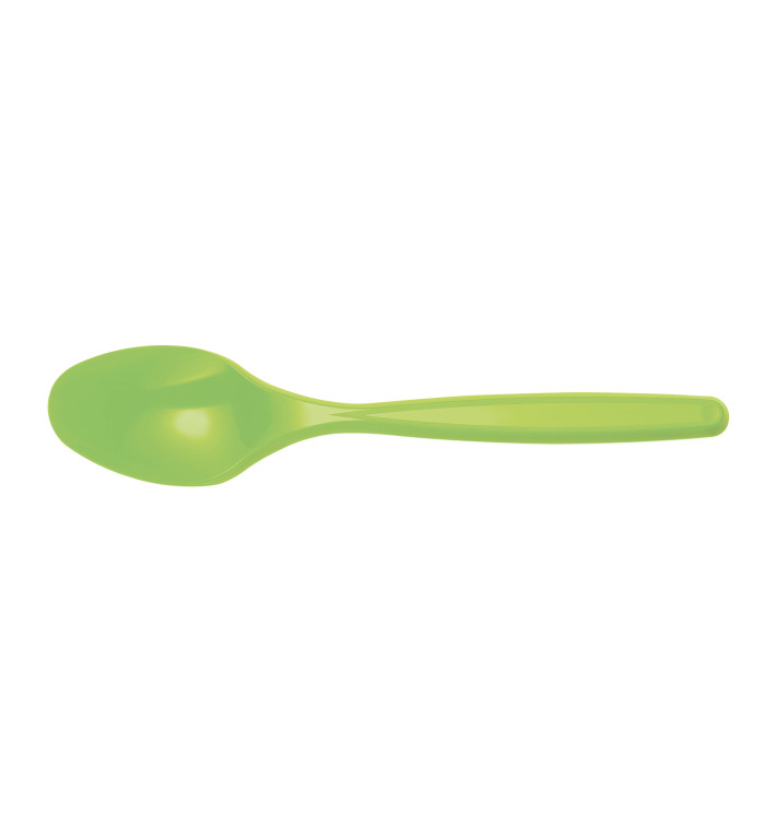 Cucchiaio di Plastica Verde PS 120mm (1200 Pezzi) Cucchiaio di Plastica Verde PS 120mm (1200 Pezzi)