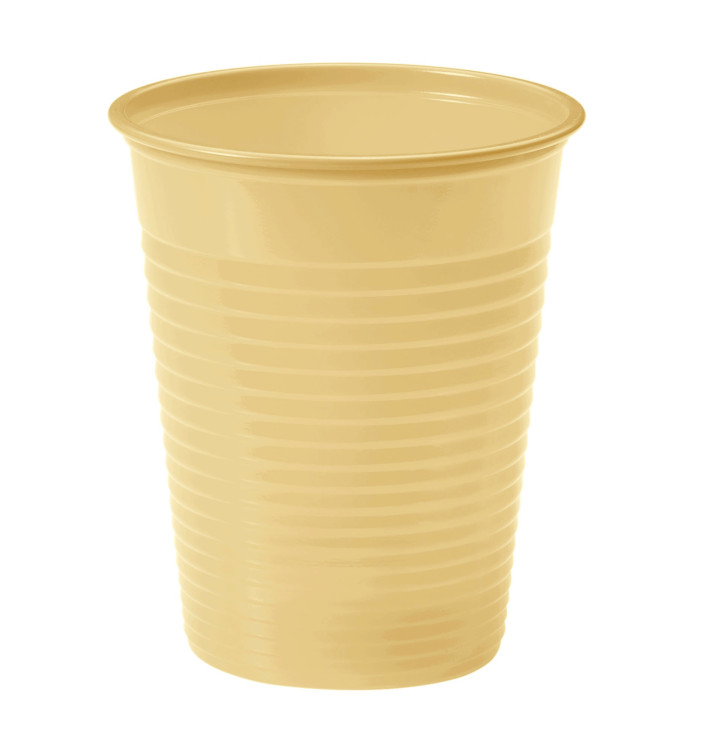 Bicchiere di Plastica PS Crema 200ml Ø7cm (50 Pezzi) Bicchiere di Plastica PS Crema 200ml Ø7cm (50 Pezzi)