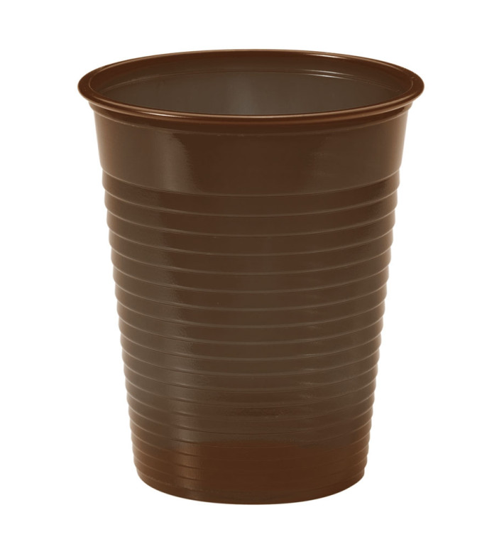 Bicchiere di Plastica PS Ciaccolato 200ml Ø7cm (1500 Pezzi) Bicchiere di Plastica PS Ciaccolato 200ml Ø7cm (1500 Pezzi)