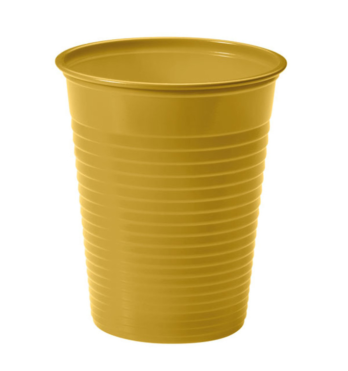 Bicchiere di Plastica PS Oro 200ml (50 Pezzi) Bicchiere di Plastica PS Oro 200ml (50 Pezzi)