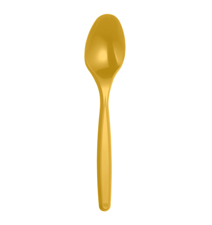 Cucchiaio di Plastica PS Oro 120mm (40 Pezzi) Cucchiaio di Plastica PS Oro 120mm (40 Pezzi)