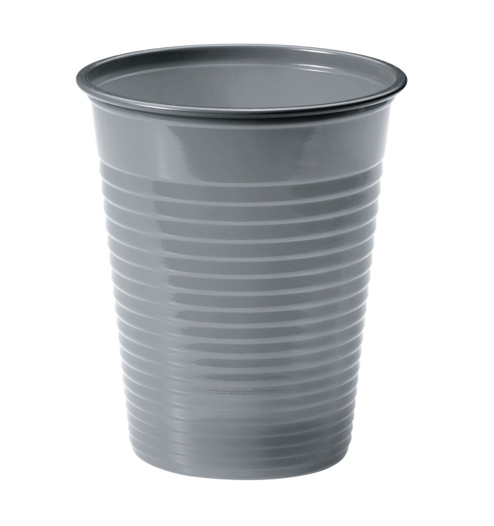 Bicchiere di Plastica PS Argento 200ml Ø7cm (50 Pezzi) Bicchiere di Plastica PS Argento 200ml Ø7cm (50 Pezzi)