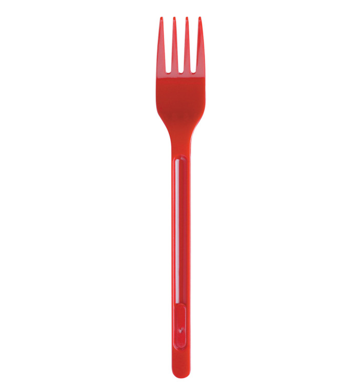 Forchetta di Plastica PS Rosso 165mm (20 Pezzi) Forchetta di Plastica PS Rosso 165mm (20 Pezzi)