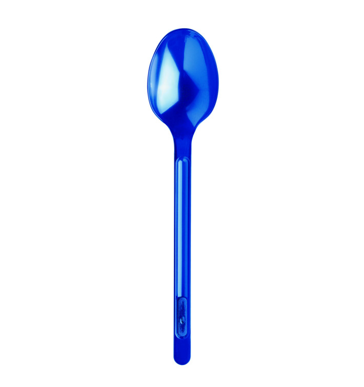 Cucchiaio di Plastica PS Blu Scuro 175mm (600 Pezzi) Cucchiaio di Plastica PS Blu Scuro 175mm (600 Pezzi)
