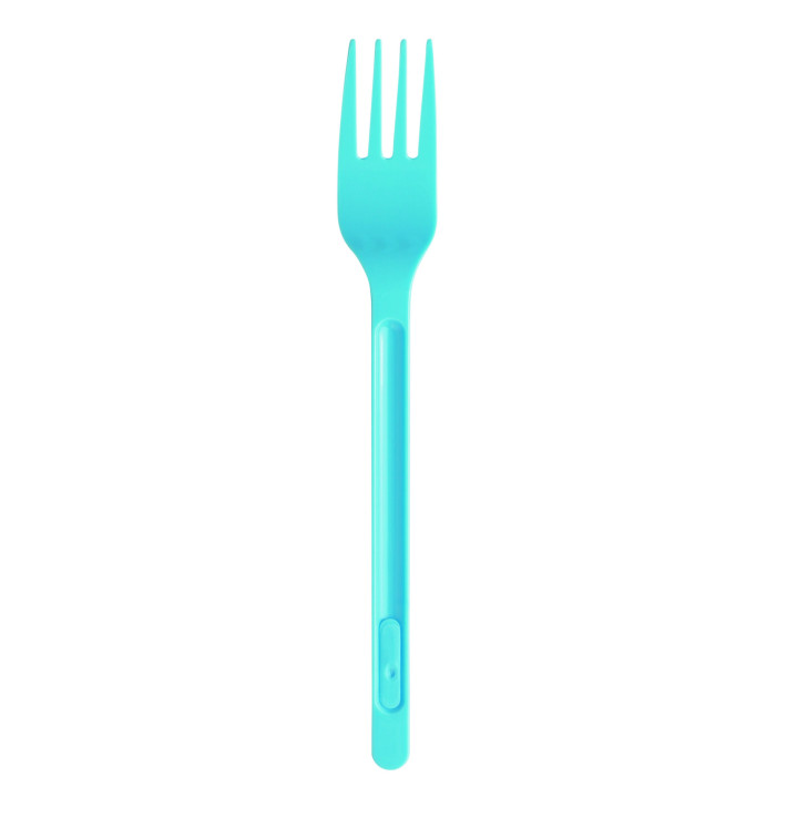 Forchetta di Plastica PS Azzurro 175mm (20 Pezzi) Forchetta di Plastica PS Azzurro 175mm (20 Pezzi)