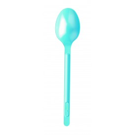 Cucchiaio di Plastica PS Azzurro 175mm (20 Pezzi)