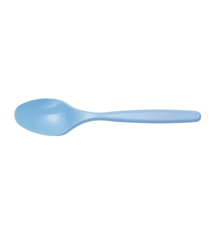 Cucchiaio di Plastica PS Azzurro 120mm (40 Pezzi) Cucchiaio di Plastica PS Azzurro 120mm (40 Pezzi)