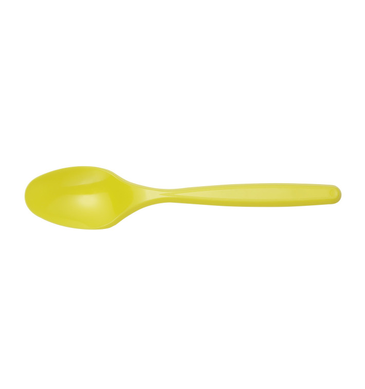 Cucchiaio di Plastica PS Giallo 120mm (1200 Pezzi) Cucchiaio di Plastica PS Giallo 120mm (1200 Pezzi)