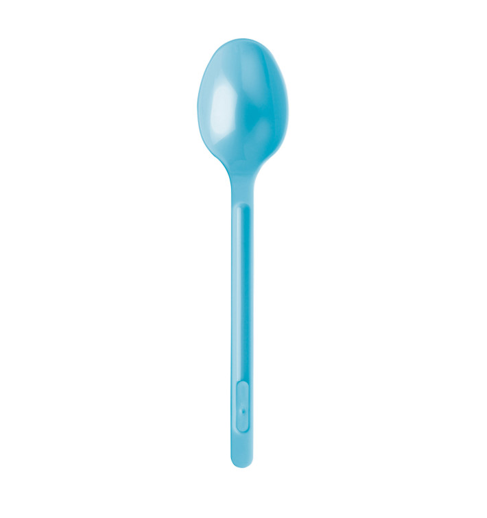 Cucchiaio di Plastica PS Turchese 175mm (600 Pezzi) Cucchiaio di Plastica PS Turchese 175mm (600 Pezzi)