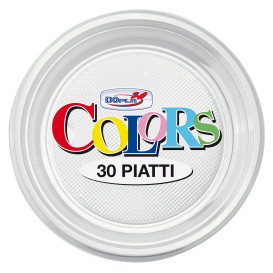 Piatto di Plastica PS Piano Transparente Ø220mm (780 Pezzi)