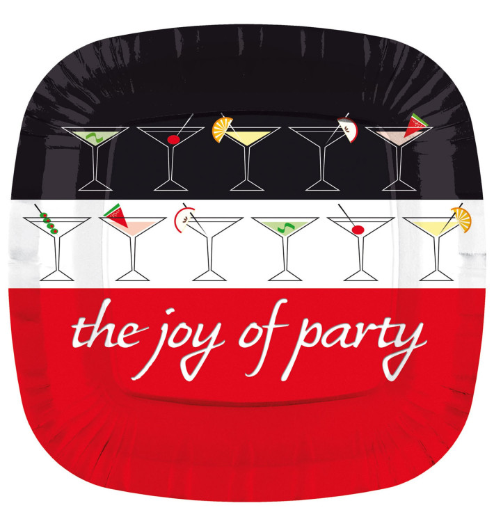 Piatto di Carta Piazza Piano "Joy of Party" 230mm (8 Pezzi) Piatto di Carta Piazza Piano "Joy of Party" 230mm (8 Pezzi)