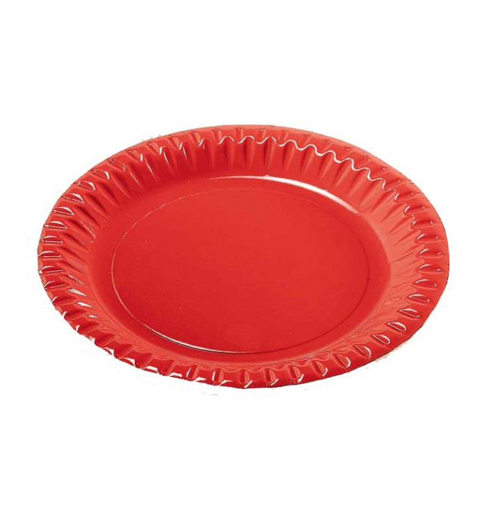 Piatto di Carta Tondo "Party" Rosso 180mm (10 Pezzi) Piatto di Carta Tondo "Party" Rosso 180mm (10 Pezzi)