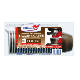 Tazze di Plastica PS Cioccolato 100 ml (480 Pezzi)