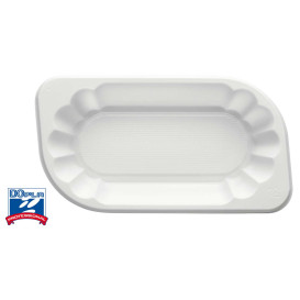 Vassoio Plastica PS Bianca 175x95x30mm 250ml (1500 Pezzi)
