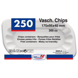 Vassoio Plastica PS Bianca 175x95x40mm 300ml (1500 Pezzi)
