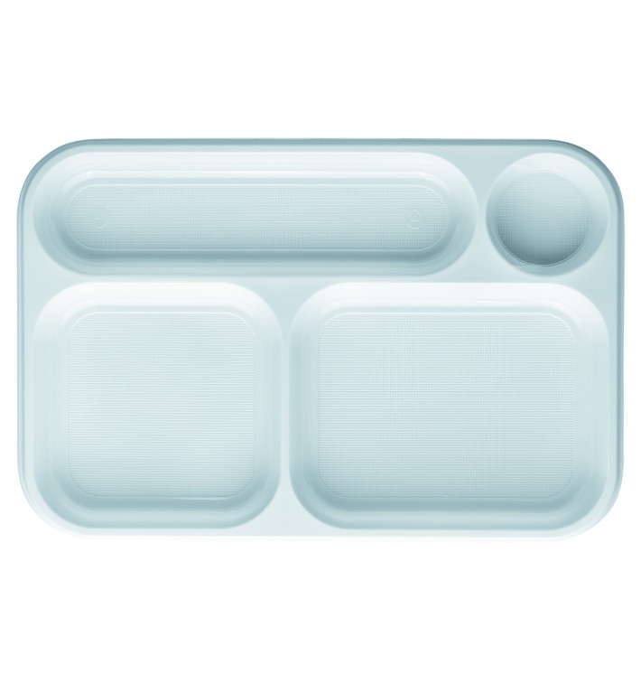 Vaschette PS Bianco 4 Scomparti 360x240mm (100 Pezzi ) Vaschette PS Bianco 4 Scomparti 360x240mm (100 Pezzi )