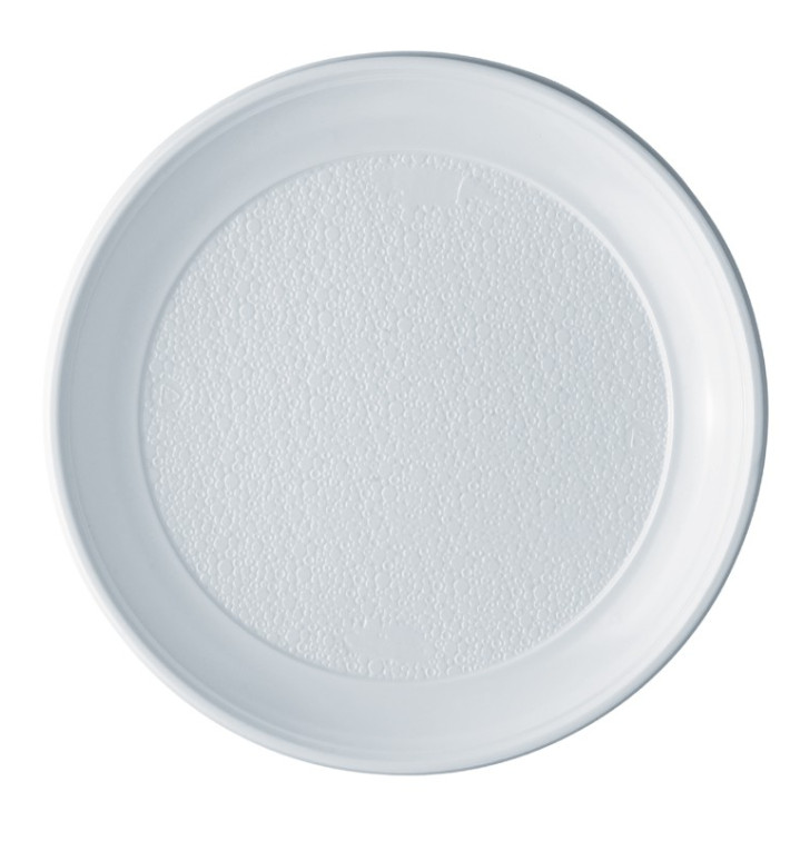 Piatto di Plastica PS Piano Bianco 250mm (800 Pezzi) Piatto di Plastica PS Piano Bianco 250mm (800 Pezzi)