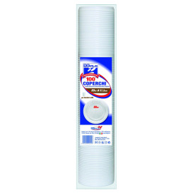 Mini Coperchio di Plastica PS Bicchiere 80/100ml Ø5,7cm (2400 Pezzi)