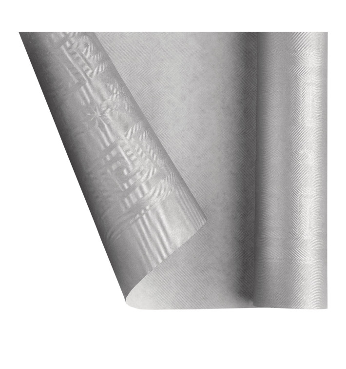 Tovaglia di Carta Rotolo Argento 1,2x7m (1 Pezzi) Tovaglia di Carta Rotolo Argento 1,2x7m (1 Pezzi)