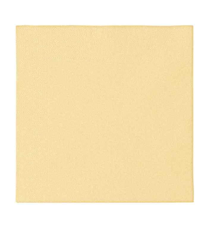 Tovagliolo di Carta 2 Velis Crema 33x33cm (50 Pezzi)