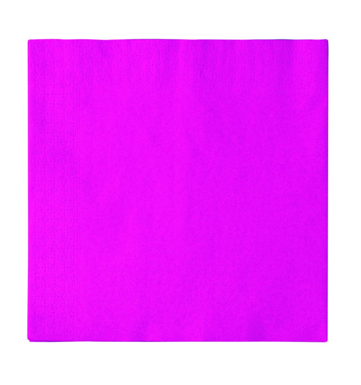 Tovagliolo di Carta 2 Velis fucsia 33x33cm (50 Pezzi) Tovagliolo di Carta 2 Velis fucsia 33x33cm (50 Pezzi)