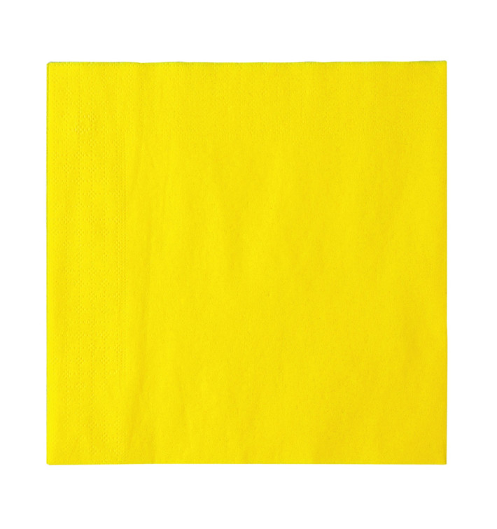 Tovagliolo di Carta 2 Velis Giallo 33x33cm (1200 Pezzi)