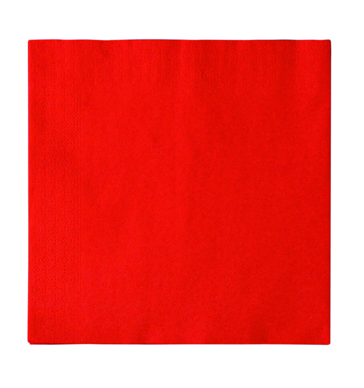 Tovagliolo di Carta 2 Velis Rosso 33x33cm (50 Pezzi) Tovagliolo di Carta 2 Velis Rosso 33x33cm (50 Pezzi)