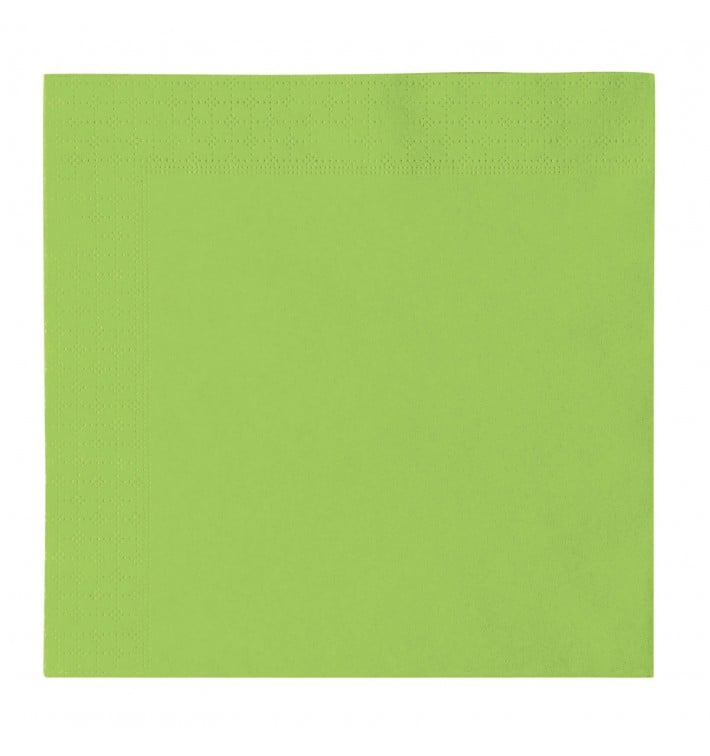 Tovagliolo di Carta 2 Velis Verde Acido 33x33cm (50 Pezzi)