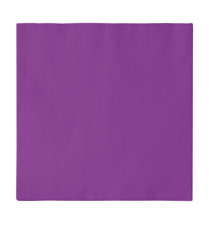 Tovagliolo di Carta 2 Velis Viola 33x33cm (50 Pezzi) Tovagliolo di Carta 2 Velis Viola 33x33cm (50 Pezzi)