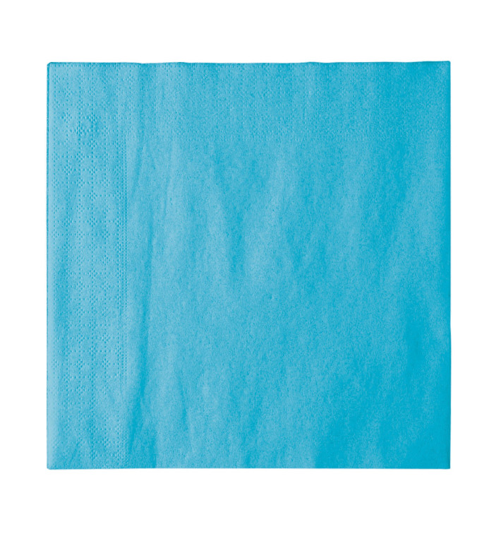 Tovagliolo di Carta 2 Velis Turchese 33x33cm (50 Pezzi) Tovagliolo di Carta 2 Velis Turchese 33x33cm (50 Pezzi)