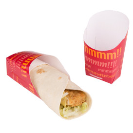 Contenitore di Carta per Wraps 60x50x120mm (25 Pezzi)