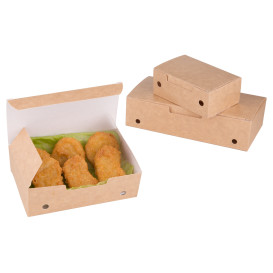 Scatola Cibo Piccolo Kraft 115x72x43mm (25 Pezzi)