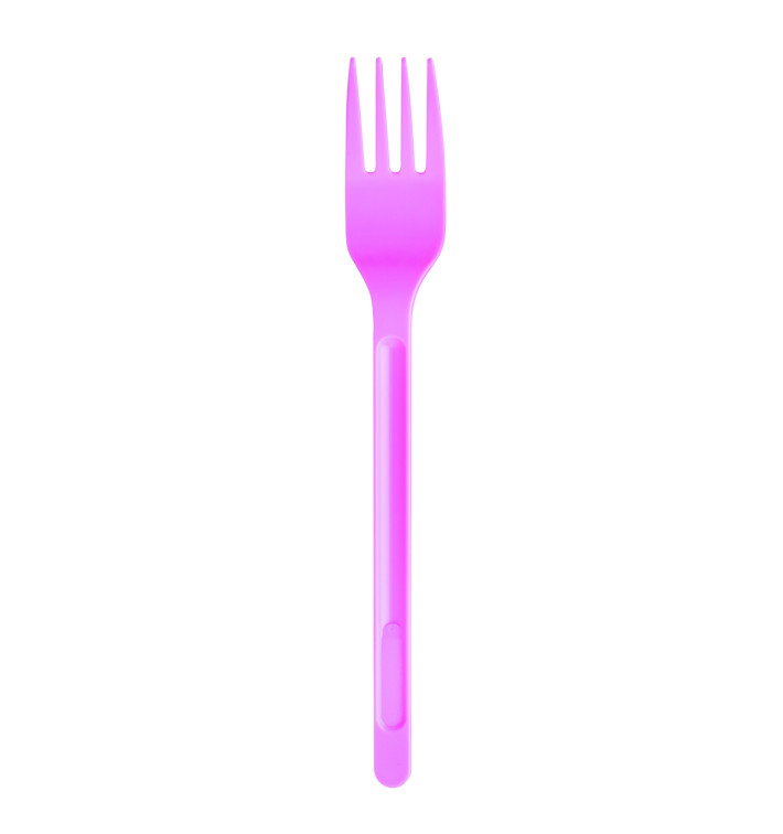 Forchetta di Plastica PS Rosa 175mm (20 Pezzi) Forchetta di Plastica PS Rosa 175mm (20 Pezzi)