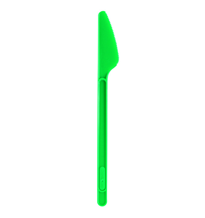 Coltello di Plastica PS Verde 175mm (20 Pezzi) Coltello di Plastica PS Verde 175mm (20 Pezzi)