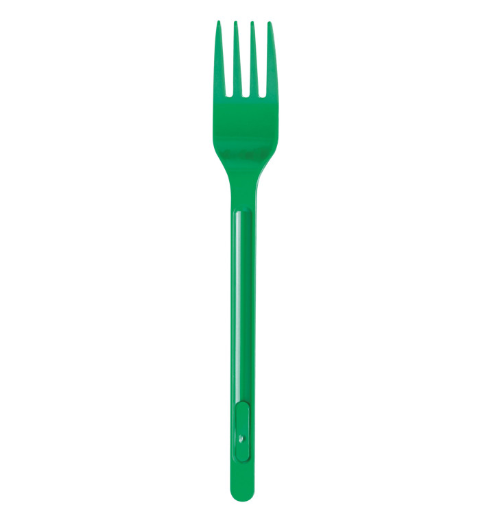 Forchetta di Plastica PS Verde 175mm (600 Pezzi) Forchetta di Plastica PS Verde 175mm (600 Pezzi)