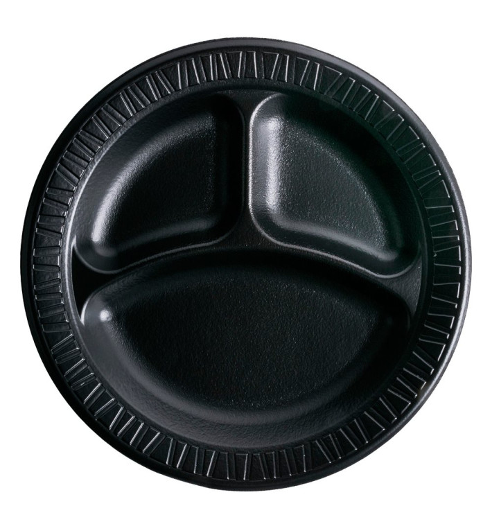 Piatto Termici EPS "Quiet Classic" 3 Sco. Laminat Nero Ø260mm (125 Pezzi) Piatto Termici EPS "Quiet Classic" 3 Sco. Laminat Nero Ø260mm (125 Pezzi)